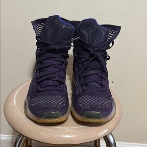 Nike Dark Purple High-Top Athletic Shoes